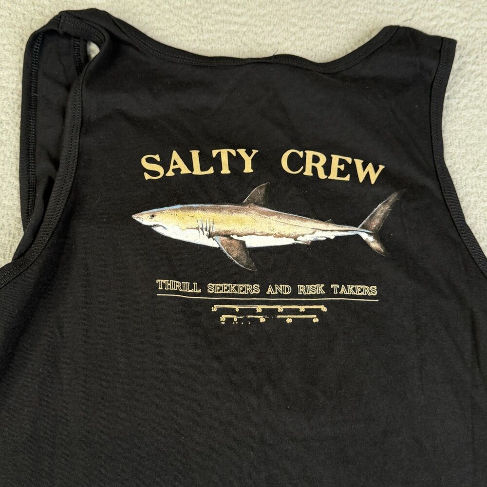 SALTY CREW Thrill Seekers & Risk Takers Tank Top 3XL Shark Fishing Big & Tall